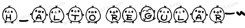 H_Alto Regular字体转换